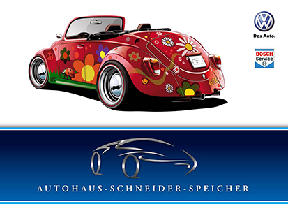 Logo Autohaus Schneider mit käfer